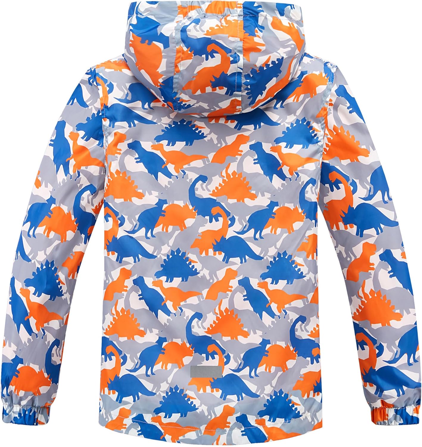Boys Outdoor Color Block Fleece Lining Windproof Jackets with Hood - Image 2